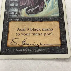 Magic, the Gathering Unlimited Dark Ritual Signed by Sandra Everingham - Image 3