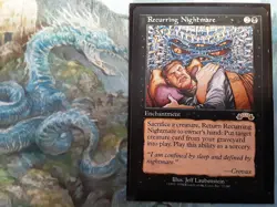 MTG Recurring Nightmare (PANGOLIN MTG) Reserve List. Iconic art, see pics! - Image 1
