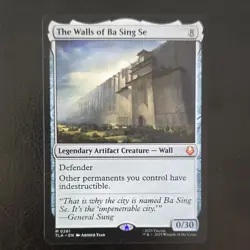 Magic: The Gathering The Walls of Ba Sing Se Legendary Wall TLA Blue 0261 - Image 1