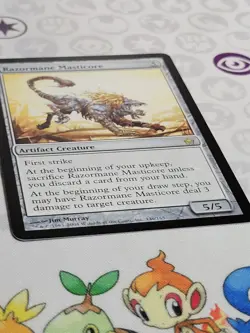 C4624 MAGIC MTG FIFTH DAWN RAZORMANE MASTICORE #146 NM-LP RARE - Image 2