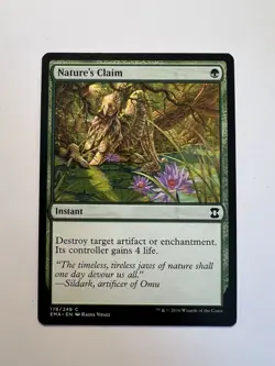 Nature's Claim - MTG Eternal Masters - NM - Image 1