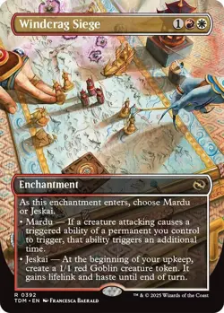 Windcrag Siege (Borderless) - Tarkir: Dragonstorm (TDM) - Image 1
