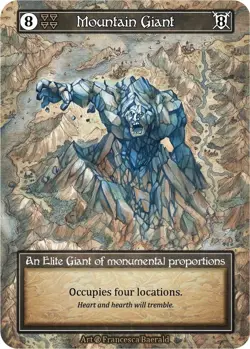 FOIL Sorcery Contested Realm - Mountain Giant (Foil) - Beta (B) - Image 1