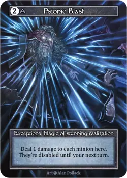 FOIL Sorcery Contested Realm - Psionic Blast (Foil) - Beta (B) - Image 1