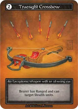 FOIL Sorcery Contested Realm - Truesight Crossbow (Foil) - Beta (B) - Image 1