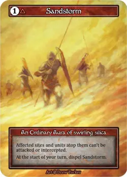 FOIL Sorcery Contested Realm - Sandstorm (Foil) - Beta (B) - Image 1