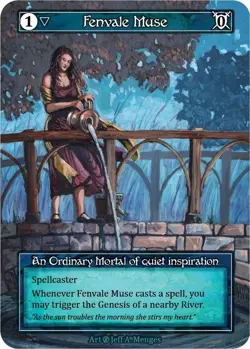 FOIL Sorcery Contested Realm - Fenvale Muse (Foil) - Beta (B) - Image 1