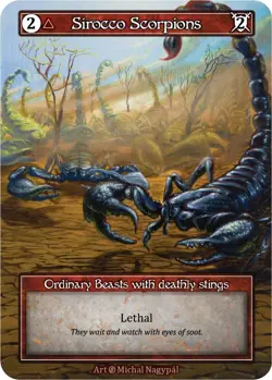 FOIL Sorcery Contested Realm - Sirocco Scorpions (Foil) - Beta (B) - Image 1
