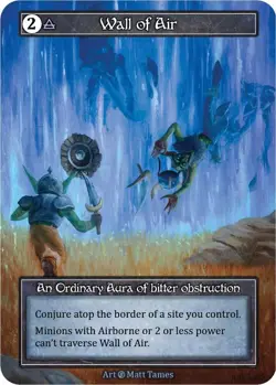 FOIL Sorcery Contested Realm - Wall of Air (Foil) - Beta (B) - Image 1