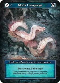 FOIL Sorcery Contested Realm - Muck Lampreys (Foil) - Beta (B) - Image 1