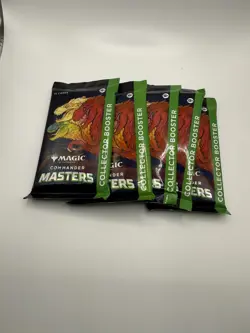 2023 Factory Sealed Magic MTG Commander Masters Collector Booster Pack Lot Of 5 - Image 1