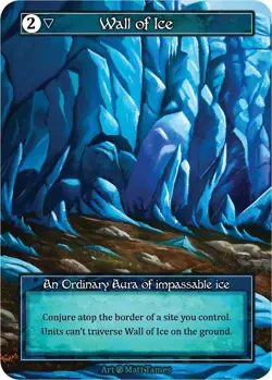 FOIL Sorcery Contested Realm - Wall of Ice (Foil) - Beta (B) - Image 1