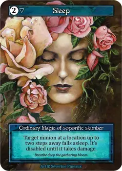 FOIL Sorcery Contested Realm - Sleep (Foil) - Beta (B) - Image 1