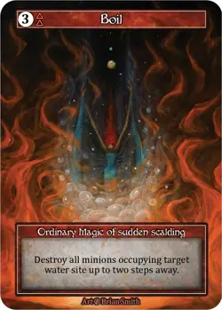 FOIL Sorcery Contested Realm - Boil (Foil) - Beta (B) - Image 1
