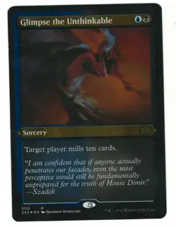 MTG Glimpse the Unthinkable Foil Etched Double Masters 2022 Magic Gathering TCG - Image 1