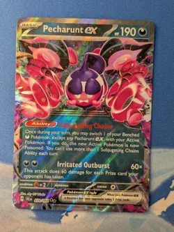 Pecharunt ex 039/064 Double Rare Scarlet & Violet Shrouded Fable Pokemon TCG - Image 1
