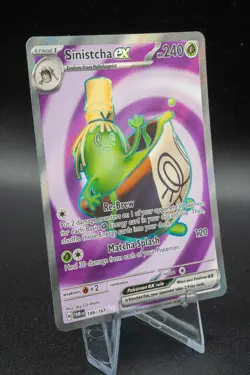 2024 Pokemon SINISTCHA EX #189/167 Twilight Masquerade Ultra Rare Holo NM - Image 4