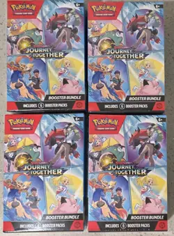 Pokemon TCG: Journey Together Booster Bundle x4 LOT Sealed NEW - Image 1