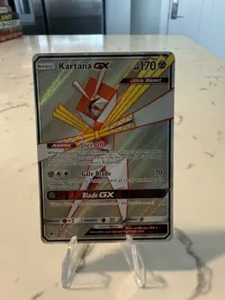 Pokemon TCG Pokemon Crimson Invasion Full Art Kartana GX Ultra Rare Holo 106/111 - Image 1