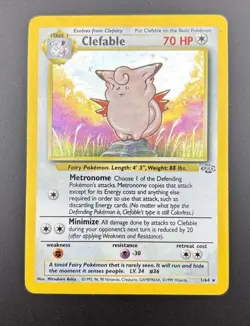 Pokemon TCG - Jungle Set WOTC - Clefable 1/64 Holo Rare - Image 3
