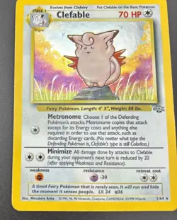 Pokemon TCG - Jungle Set WOTC - Clefable 1/64 Holo Rare - Image 5