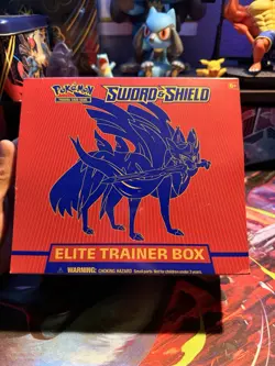 Pokemon Zacian Sword and Shield ETB Elite Trainer Box Factory Sealed - Image 1