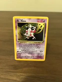 Pokemon TCG Mr. Mime Jungle 6/64 Holo Unlimited Holo Rare - Image 1