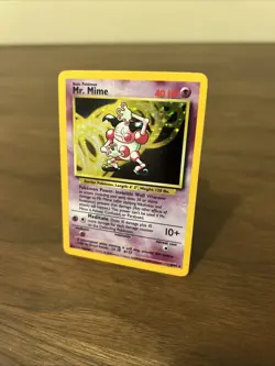 Pokemon TCG Mr. Mime Jungle 6/64 Holo Unlimited Holo Rare - Image 3