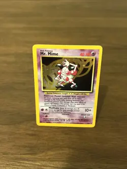 Pokemon TCG Mr. Mime Jungle 6/64 Holo Unlimited Holo Rare - Image 4