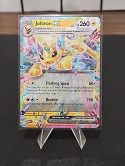 Pokemon TCG Jolteon EX 030/131 Scarlet & Violet Prismatic Evolutions Double Rare - Image 1
