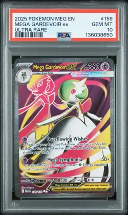 2025 POKEMON MEG EN-MEGA EVOLUTION ULTRA RARE #159 MEGA GARDEVOIR EX PSA 10 - Image 1