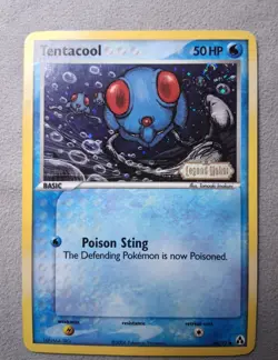 Tentacool 66/92 Legend Maker Holo Pokemon TCG Vintage **SWIRL** Stamped - Image 2