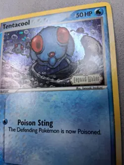 Tentacool 66/92 Legend Maker Holo Pokemon TCG Vintage **SWIRL** Stamped - Image 4