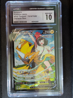 CGC 10 Zeraora V TG16/TG30 Pokemon Silver Tempest 2022 English - Image 1