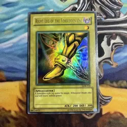 Yugioh Right Leg Of The Forbidden One LOB-120 Unlimited Ultra Rare Faded - Image 1