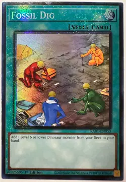 Yugioh! - Fossil Dig - RA01-EN053 - Prismatic Collector's Rare - NM - Image 1