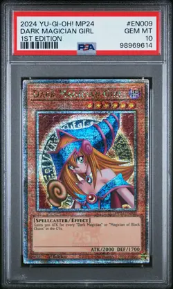 YUGIOH PSA 10 2024 Dark Magician Girl MP24-EN009 QCR 1st Edition ! - Image 1