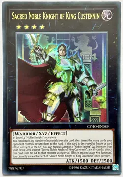 CYHO-EN089 Sacred Noble Knight of King Custennin - Ultra Rare UNL Lightly Played - Image 1