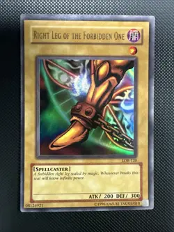 Right Leg Of The Forbidden One. LOB-120. Ultra Rare. Unlimited Edition Yu-Gi-Oh - Image 1