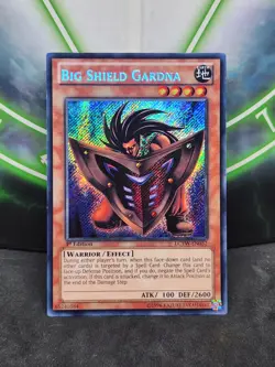Yugioh Big Shield Gardna LCYW-EN032 Secret Rare 1st Edition VLP Euro - Image 1