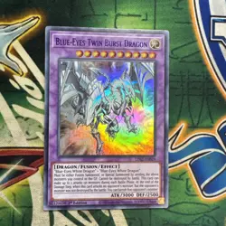 Yugioh! Blue-Eyes Twin Burst Dragon LDS2-EN019 Ultra Rare 1st Edition NM - Image 1