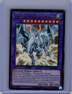 Blue-Eyes Twin Burst Dragon Ultra Rare Legendary Collection Kaiba LCKC-EN058 NM - Image 1