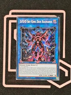 DOOD-EN049 D/D/D Sky King Zeus Ragnarok Secret Rare 1st Edition YuGiOh - Image 1