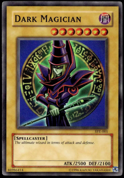 Dark Magician 1996 Yu-Gi-Oh Yugioh SYE-001 - SUPER RARE UNLIMITED card - Image 1