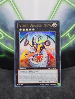 Yugioh Cyber Dragon Nova SDCR-EN038 Ultra Rare 1st Edition LP - Image 1