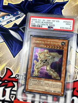 Yugioh PSA 9 Elemental Hero Bladedge EEN-EN007 1st Edition Ultimate Rare - Image 2
