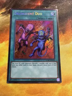 Delinquent Duo LCKC-EN101 Secret Rare Foil Mint Condition Unlimited Edition - Image 2