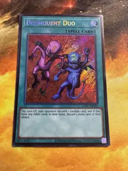 Delinquent Duo LCKC-EN101 Secret Rare Foil Mint Condition Unlimited Edition - Image 3