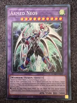 Yugioh Armed Neos BLMR-EN002 Secret Rare 1st Edition NM - Image 1