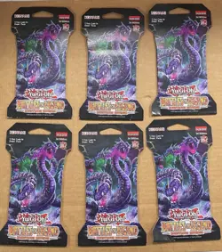 LOT OF 6 YU-GI-OH! BATTLES OF LEGEND: MONTROUS REVENGE BLISTER PACK- BRAND NEW. - Image 1